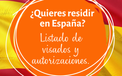 Tipos de visados y autorizaciones para extranjeros