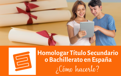 Homologar el Título de Bachiller en España ¿cómo hacerlo?